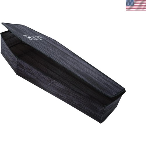 Wood print coffin - wood-print, prop